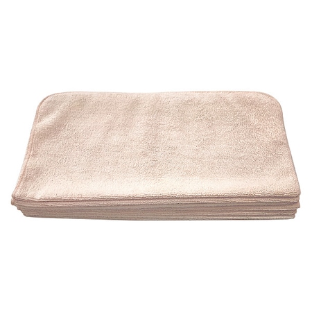 Microfiber Cloth Wipe 16" x 16", Pink, 12PK