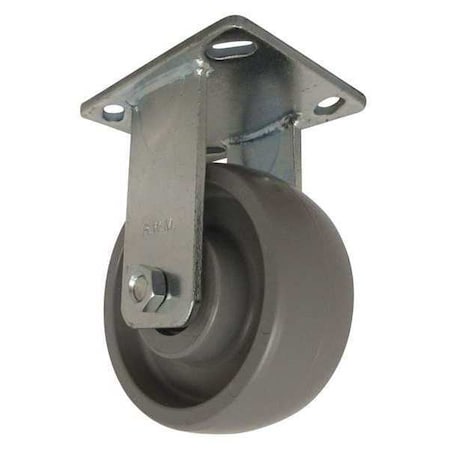 Rigid Plate Caster,Nylon,5",1200 lb.