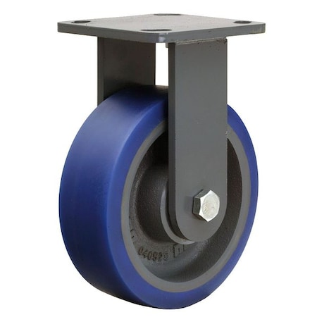Plat Castr,Rigd,Poly,6 in.,960 lb.,Blu,B