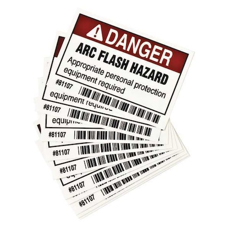 Arc Flash Protection Label,2 In. H,PK10