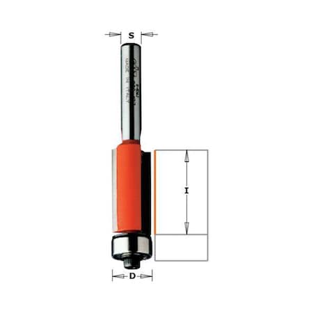 Flush Trim Router Bit,HWM,1/4 in