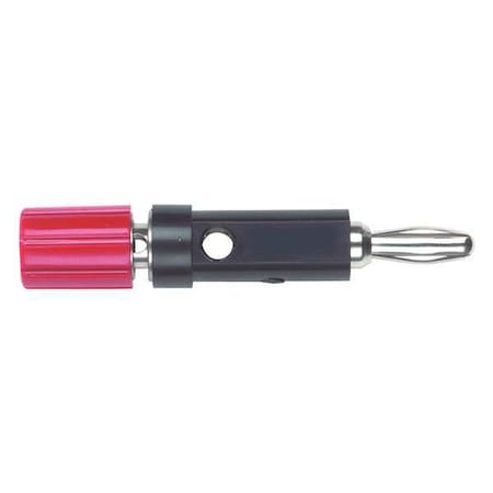 Binding Post to Banana Plug, Banana Plug, 2.46", Black
