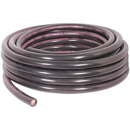 Battery Cable,1 ga.,Solid,60V,PVC,Blk