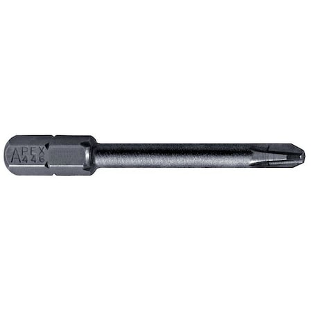 Torsion Bit,SAE,1/4",Hex,No 2,2"