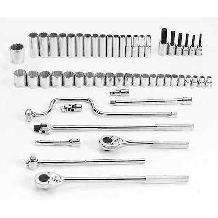 1/2" Drive Socket Set Metric 54 Pieces 10 mm to 36 mm , Full Polish