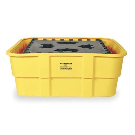 Spill Pallet, 400 gal Spill Capacity, 0 Drums, 10,000 lb Load Capacity, Polyethylene