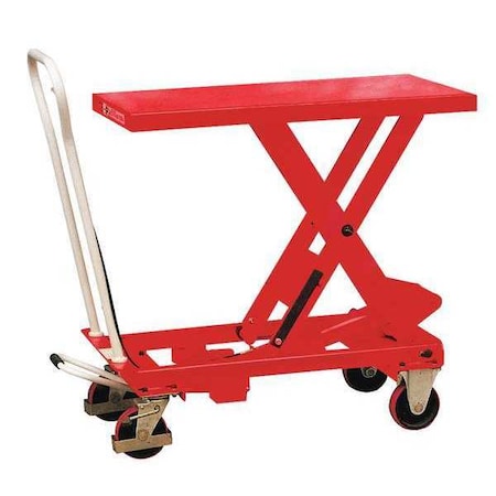 Scissor Lift Table, 550 lb. Cap, 19-1/2"W, 32-1/2"L