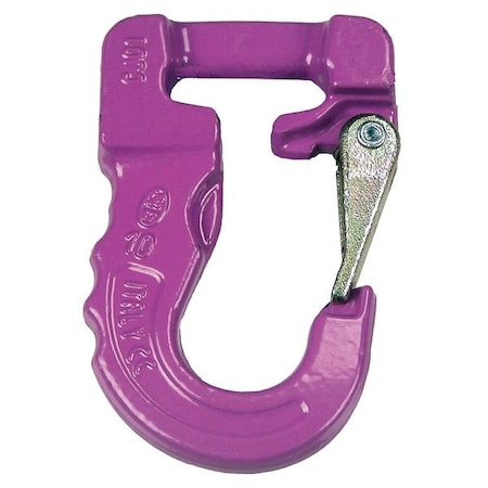 Sling Hook,Steel,2600 lb.,Purple,Painted