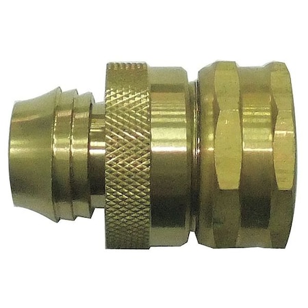 Hose Connector, Female, Brass, 100 psi
