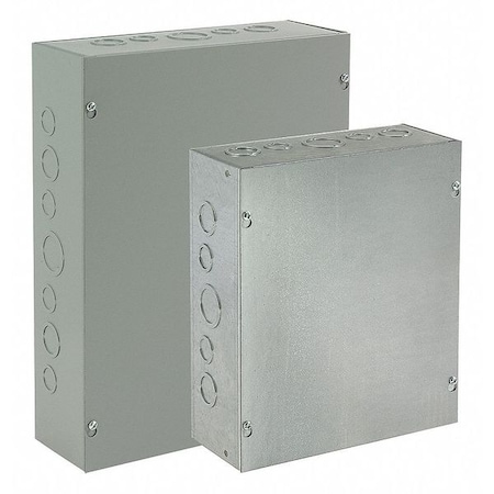 Captive Screws Electrical Enclosures, 12 in H, 4 in D, 12 in W, 1, Steel