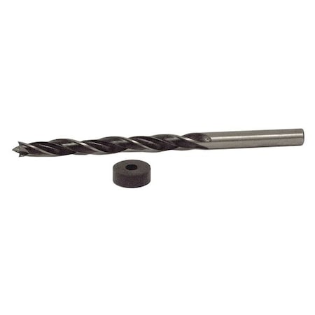 Brad Point Drill Bit, HSS, 3/16 in.