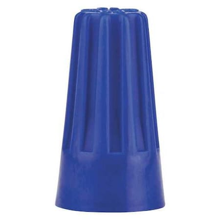 Twist-On Wire Connector, 16 AWG Max, Blue, Vinyl Insulation, 300 V, 1000 PK