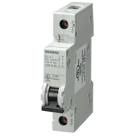 IEC Miniature Circuit Breaker, 5SJ4 Series, 30A, 1 Pole, 240V AC, 14kA at 240V AC, B Curve