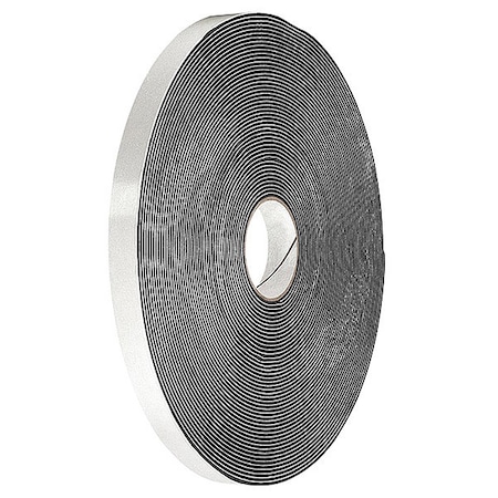 Double-Sided Foam Tape, 1 in W, 5 yd L, 1/16 in, Vinyl, Double-Sided