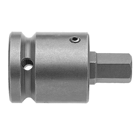 1/2 in Drive Hex Socket Bit SAE 1/2 in Tip, 2 1/2 in L