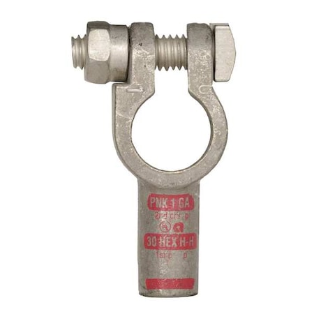 Straight Battery Terminal,1 ga.,Pink