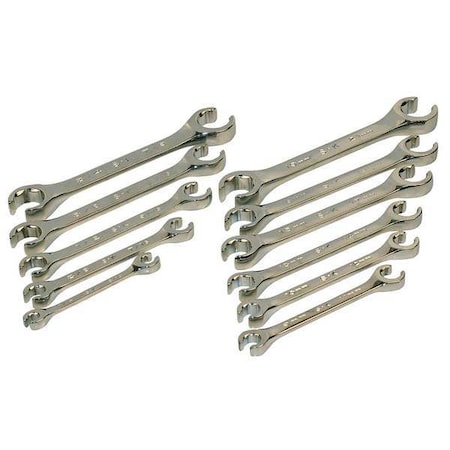 Flare Nut Wrench Set,11 Pieces,6 Pts
