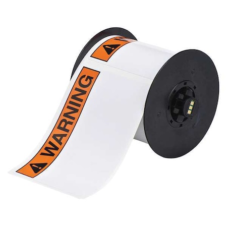 Label, Black/Orange, Labels/Roll: 300