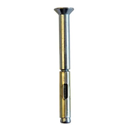 Sup-R-Sleeve Sleeve Anchor, 3/8" Dia., 2-3/4" L, Carbon Steel Zinc Plated, 25 PK