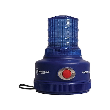 Warning Light,Blue,LED,2 D Batteries