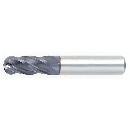 Carbide End Mill, 10.0mm D,25mm Cut