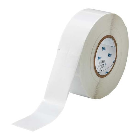 Wraparound Label, White, Vinyl, 2 in W