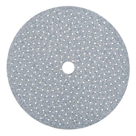 Hook-and-Loop Sanding Disc, 5" Dia, Multi-Hole, Ceramic Alumina, P120 Grit, Coated Type