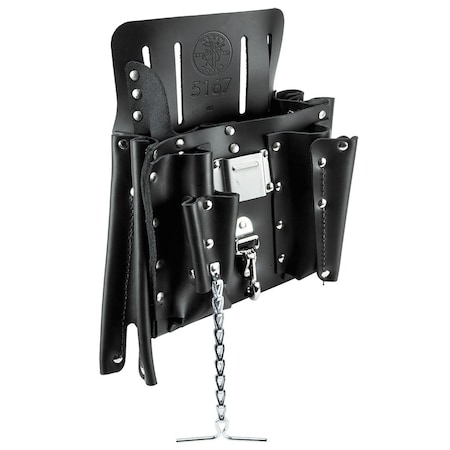 Black Leather 11 Pockets, 5167