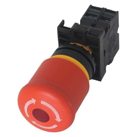 Illum Push Button Operator,22mm,Red