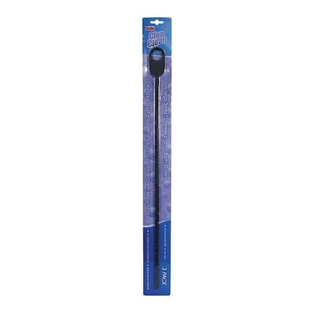 Drain Unclog Tool, 1-1/2in., Plastic, PK3