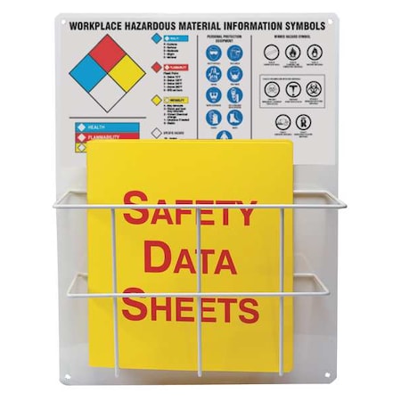 Right to Know Center, Workplace Hazardous Material Information Symbols, 15 in W, 20 in H