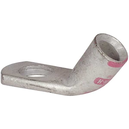 One-Hole Compression Lug, 3/8 in Stud, Standard Barrel, Copper, Pink