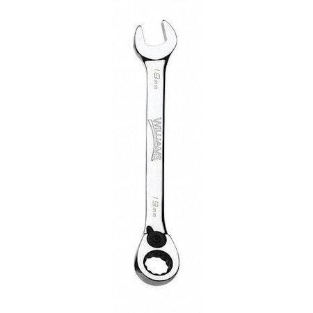 Williams Ratcheting Combo Wrench,12 pt.,17mm