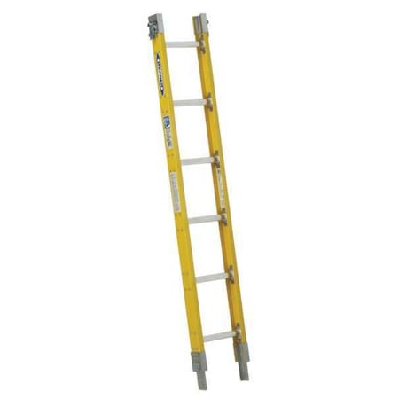 6 ft. Overall H, Sectional Ladder, Fiberglass, 6 Steps, 250 lb Load Capacity