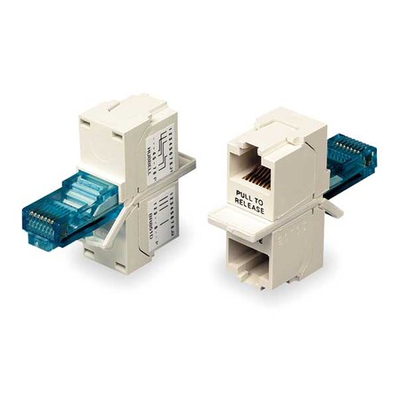 Hubbell BR851241A Network Connector Adapter - 2 x RJ-45 Network Female - 1 x RJ-45 Network Male