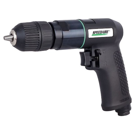 Air Drill, Keyless, 3/8 In, 1800 RPM