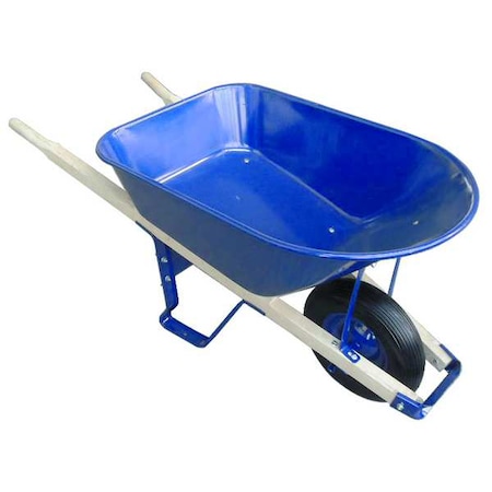 Wheelbarrow,Steel,6 Cu. Ft.,Flat Free