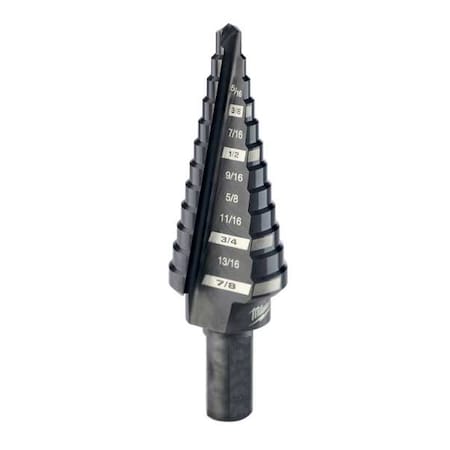 No. 4 Step Drill Bit, 3/16" - 7/8" by 1/16"
