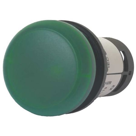 Raised Indicator Light,Green,120VAC
