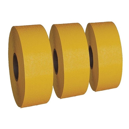 Preformed Thermoplastic Pavement Markings, Thermoplastic, 30 ft Length, 4 in Width, Yellow