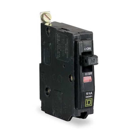 Miniature Circuit Breaker, QO Series, 20A, 1 Pole, 120V AC, 10kA at 120V AC