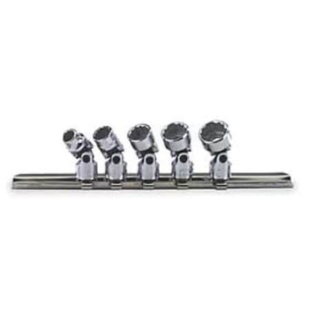 1/4" Drive Universal Socket Set SAE 5 Pieces 1/4 in to 1/2 in , Full Polish