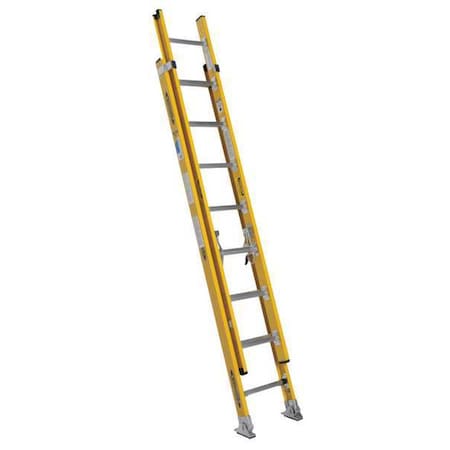 16 ft Fiberglass Extension Ladder, 375 lb Load Capacity