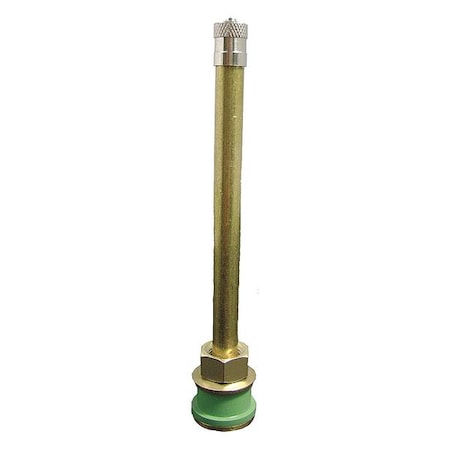 Tire Valve,Stdrd Bore,3-3/4in,Brass,PK10