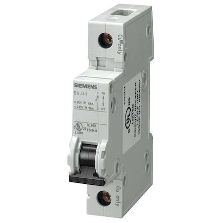IEC Miniature Circuit Breaker, 5SJ4 Series, 5A, 1 Pole, 240V AC, 14kA at 240V AC, D Curve