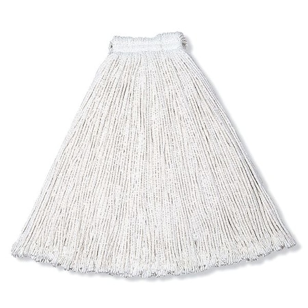 1 in String Wet Mop, 20 oz Dry Wt, Slide On Connection, Cut-End, White, Rayon, PK12, FGV41800WH00