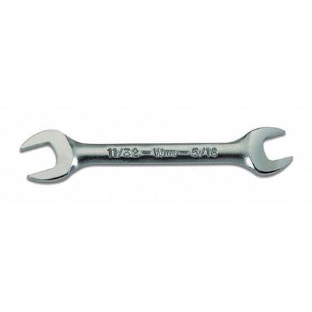 Williams Double Wrench, Open End, Short, 5/16x11/32