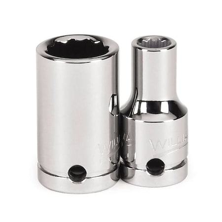 1/4" Drive, 1/2" SAE Socket, 12 Points, Standard ,1/2,1/4" Dr.