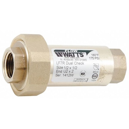 1/2" Threaded Dual Check Valve