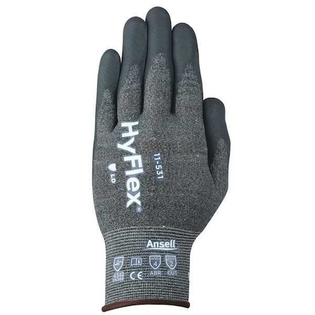 Cut Resistant Coated Gloves, Cut Level A2 ,Nitrile ,Rough ,9 1 PR